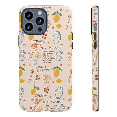 Spaghetti Olio Tough Case