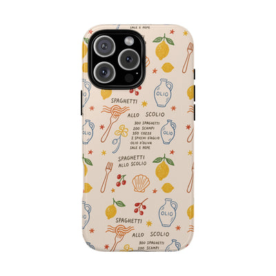 Spaghetti Olio Tough Case
