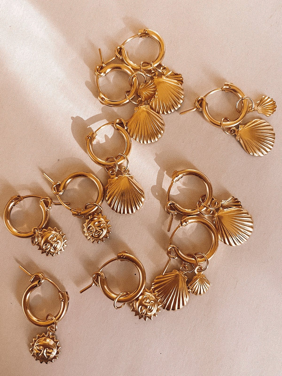 Seashell Hoops