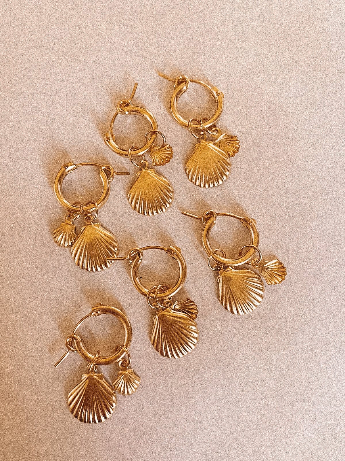 Seashell Hoops