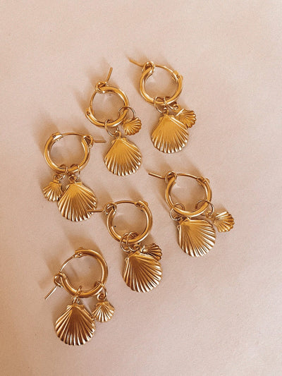 Seashell Hoops